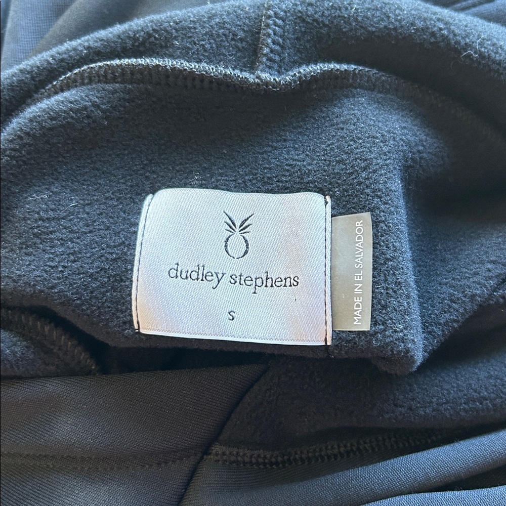 Tuckernuck Dudley Stephens Fleece Hooded Sweatshirt Black Drawstring Waist Sz S - Picture 5 of 9